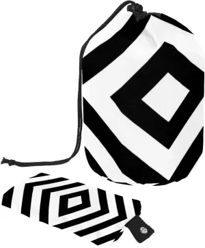 2 Pcs Cosmetic Bag bucket Travel Makeup Bags Large Capacity Soft Waterproof Portable Drawstring Cosmetic Bag, Abstract Chevron Zigzag
