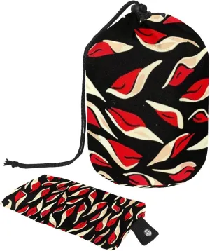 2 Pcs Cosmetic Bag bucket Travel Makeup Bags Large Capacity Soft Waterproof Portable Drawstring Cosmetic Bag, Art Abstract Red Lips