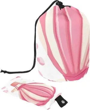2 Pcs Cosmetic Bag bucket Travel Makeup Bags Large Capacity Soft Waterproof Portable Drawstring Cosmetic Bag, Sweet Pink Hot Air Balloon 7