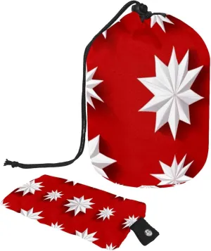2 Pcs Cosmetic Bag bucket Travel Makeup Bags Large Capacity Soft Waterproof Portable Drawstring Cosmetic Bag, White Snow Star Art Print 15