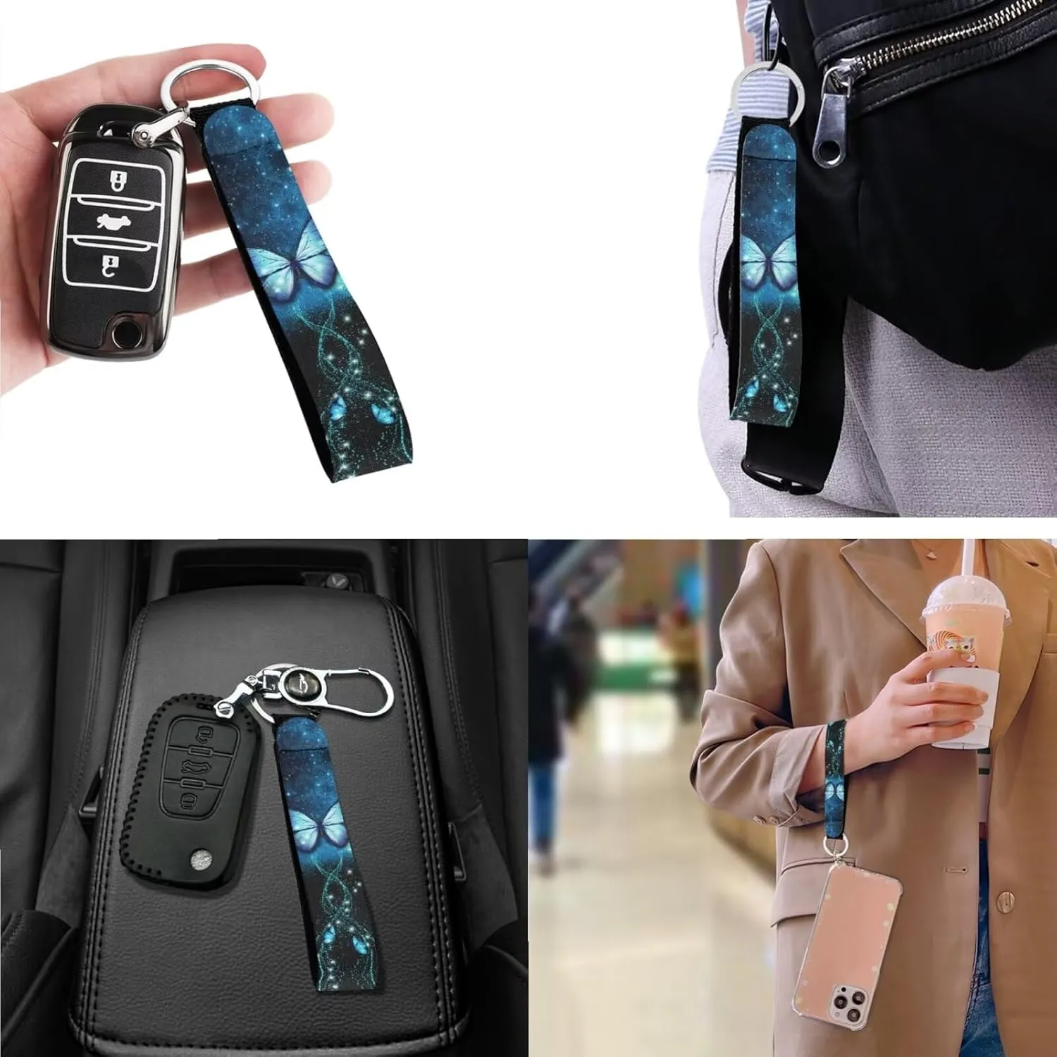 3Pcs Saddle Bags Set Shoulder Bag Satchel Bags for Women Purses for Women Key Holder