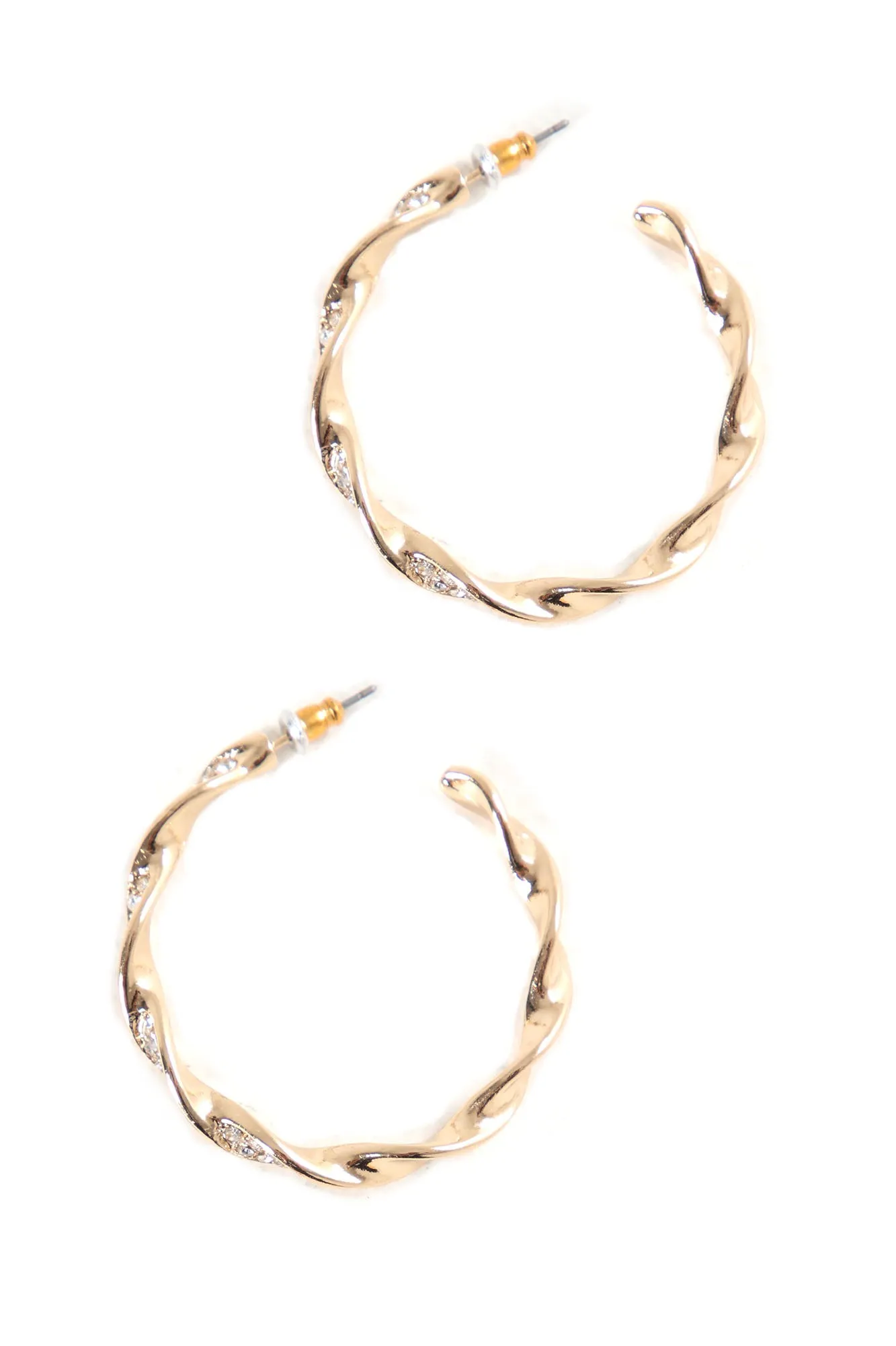 Always Shining Hoop Earrings - Gold