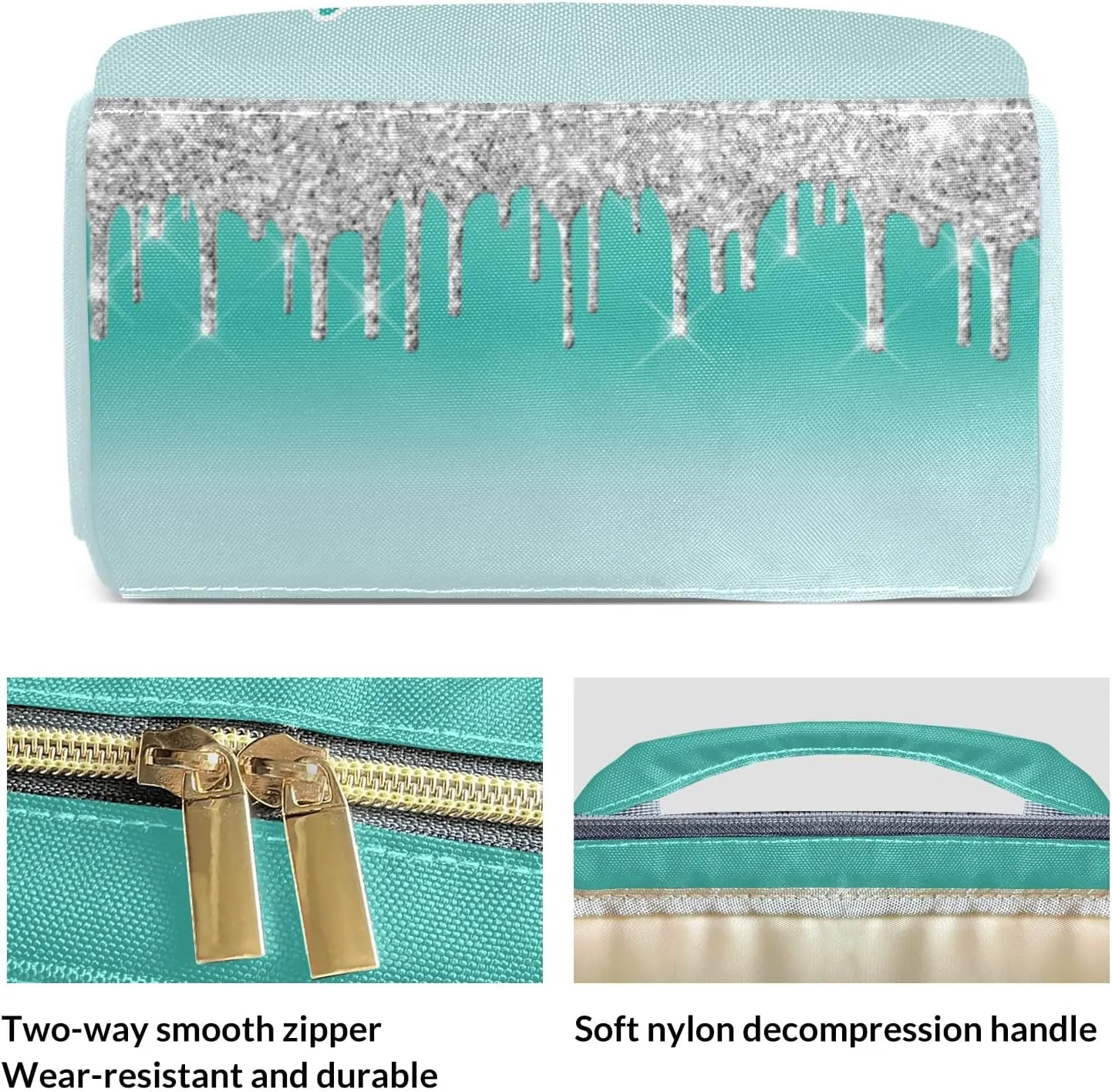 Bling Glitter Print Mummy Bags Custom Personalized with Name Diaper Bags Backpack Nappy Bag Gifts
