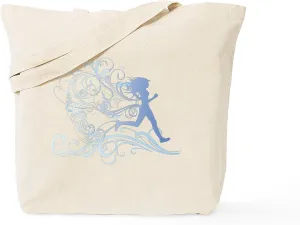 CafePress Flourishes Tote Bag Natural Canvas Tote Bag, Reusable Shopping Bag