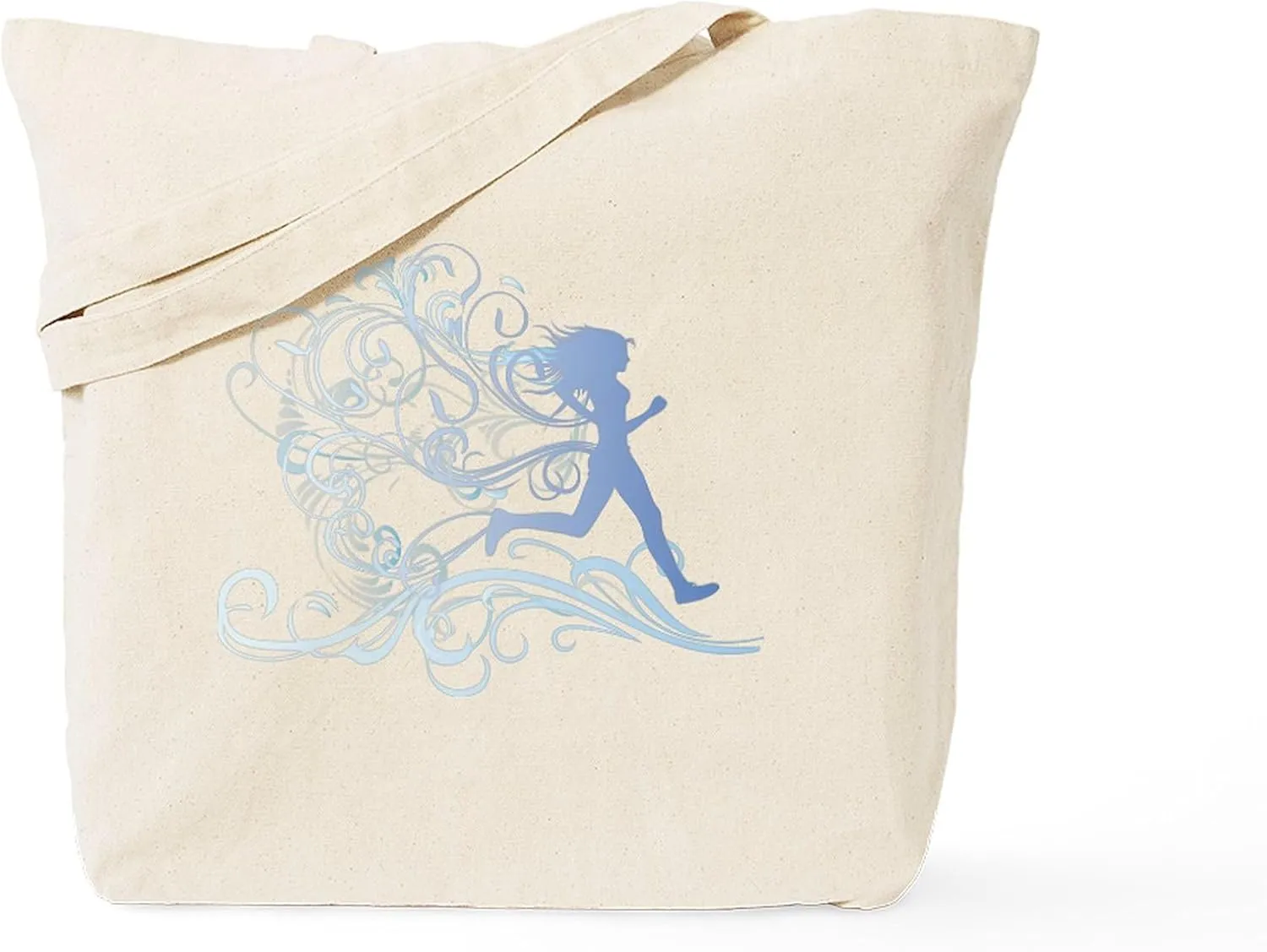 CafePress Flourishes Tote Bag Natural Canvas Tote Bag, Reusable Shopping Bag