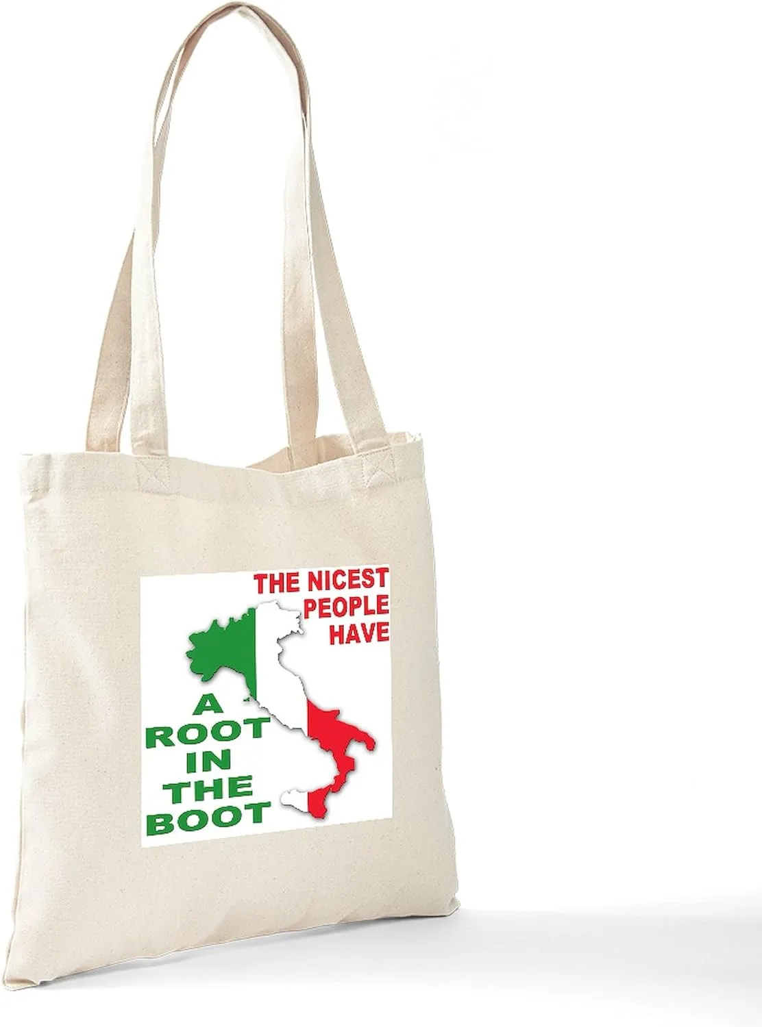 CafePress Italian Pride Tote Bag Natural Canvas Tote Bag, Reusable Shopping Bag