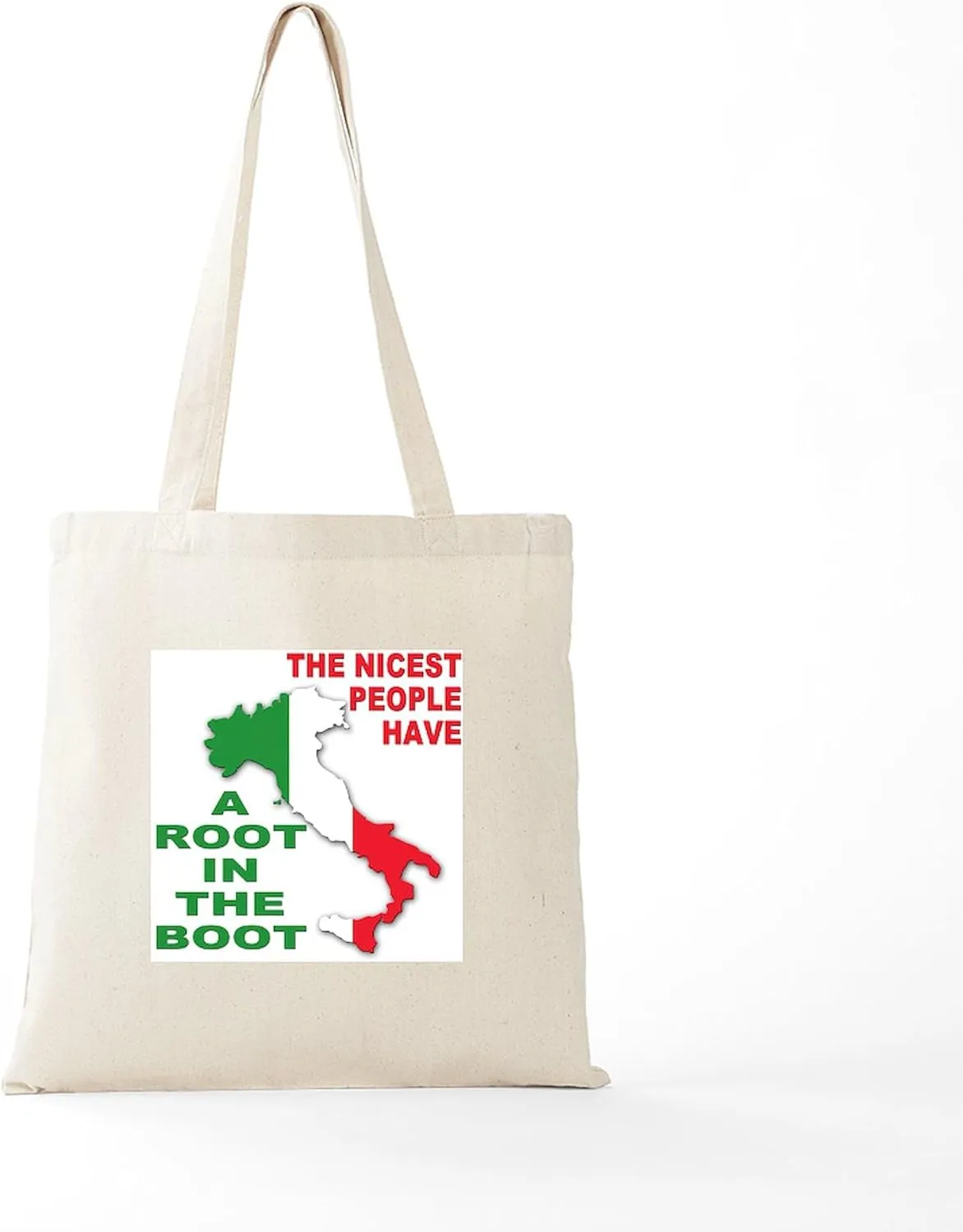 CafePress Italian Pride Tote Bag Natural Canvas Tote Bag, Reusable Shopping Bag