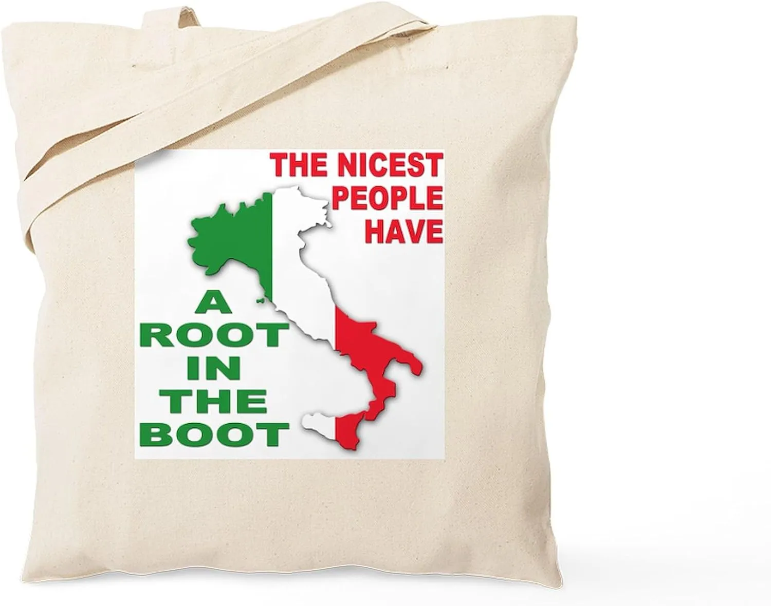 CafePress Italian Pride Tote Bag Natural Canvas Tote Bag, Reusable Shopping Bag