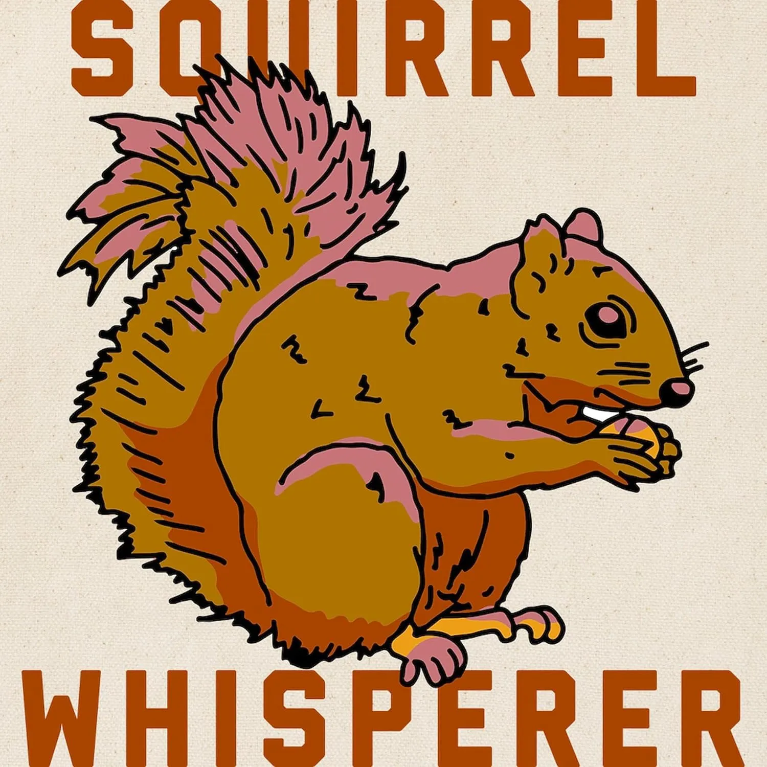 CafePress Squirrel Whisperer Tote Bag Natural Canvas Tote Bag, Reusable Shopping Bag