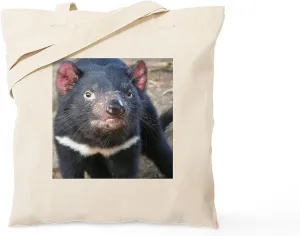CafePress Tasmanian Devil Gifts Tote Bag Natural Canvas Tote Bag, Reusable Shopping Bag