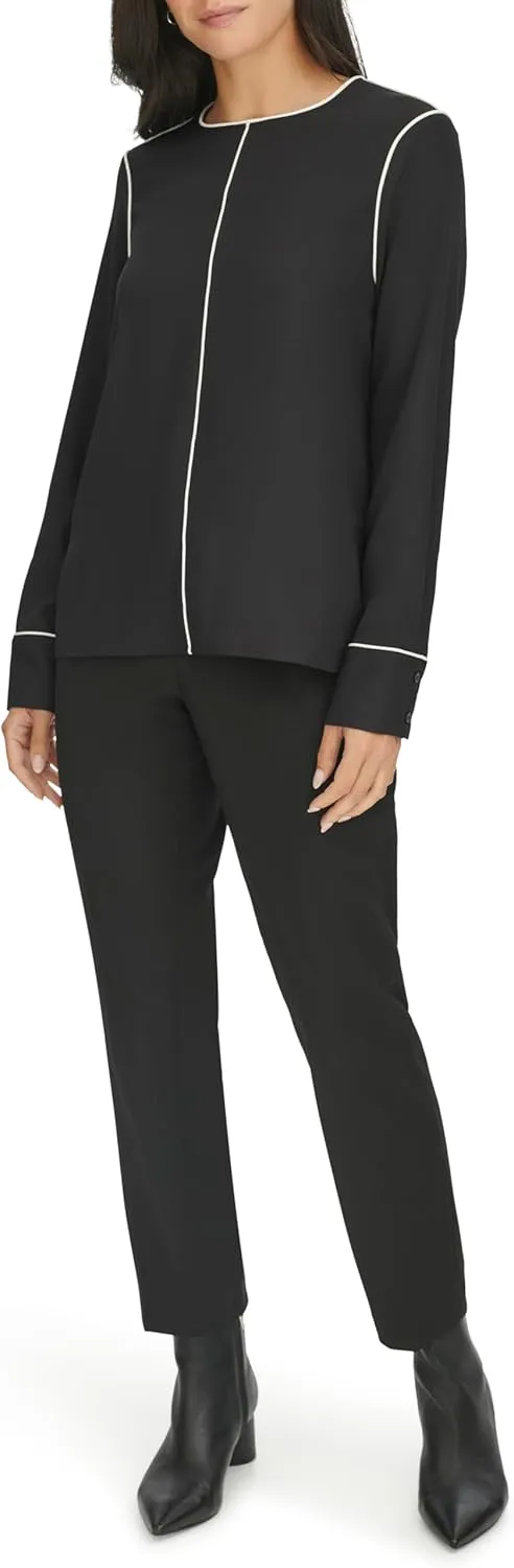 Calvin Klein Women's Long Sleeve Blouse