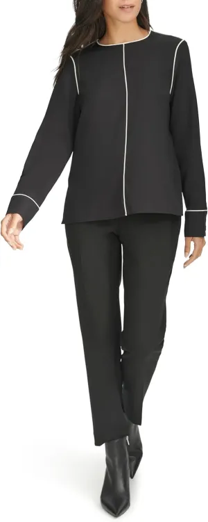 Calvin Klein Women's Long Sleeve Blouse