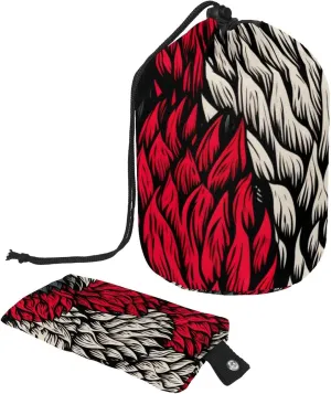 Cool Abstract Monster Travel Cosmetic Bags Makeup Bag for Women, Foldable Drawstring Travel Cosmetic Bags, Portable Toiletry Bucket Bag