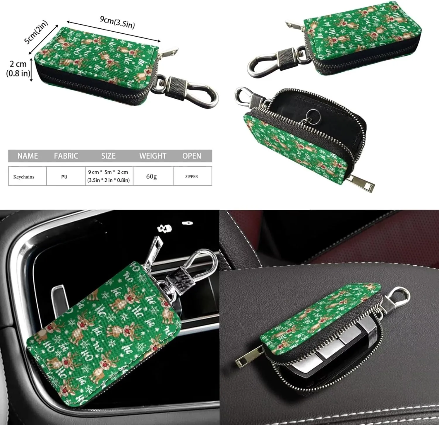Crossbody Bag Set 2 Pieces Saddle Bags Satchel Bags for Women Car Key Fob Cover