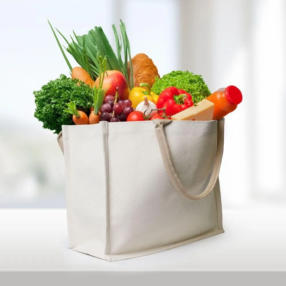 Custom Canvas Tote Bags for Women, Personalized Present Bag with Photo Logo Name Shopping Bags Suitable for Birthday