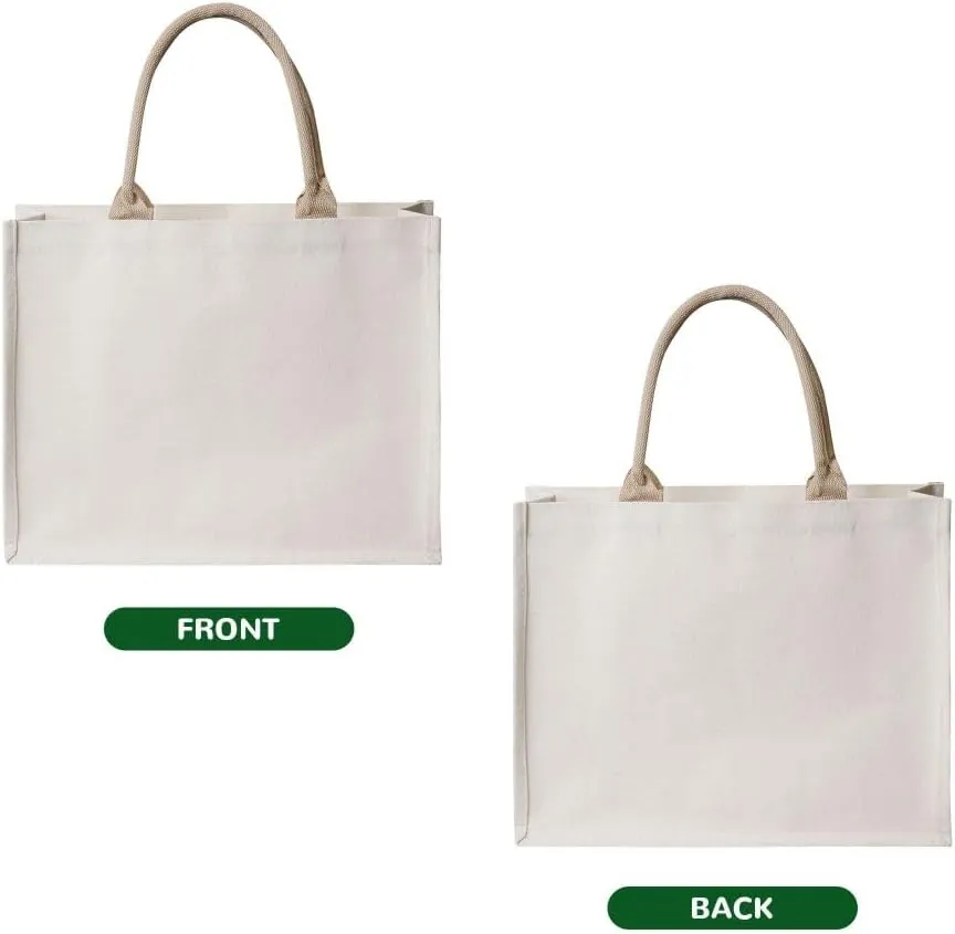 Custom Canvas Tote Bags for Women, Personalized Present Bag with Photo Logo Name Shopping Bags Suitable for Birthday