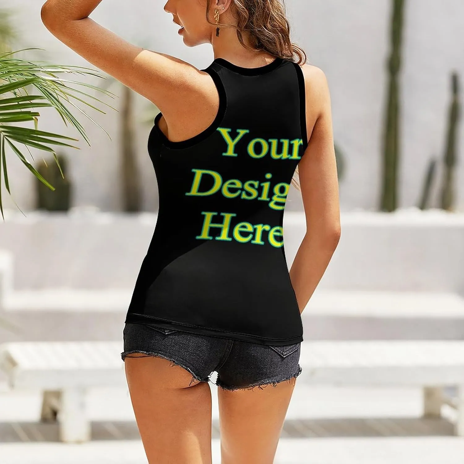 Custom Tank Top Bra Custom Yoga Vest for Women, Women's Workout Crop Top, Personalized Women Sport Bra Tight Tops