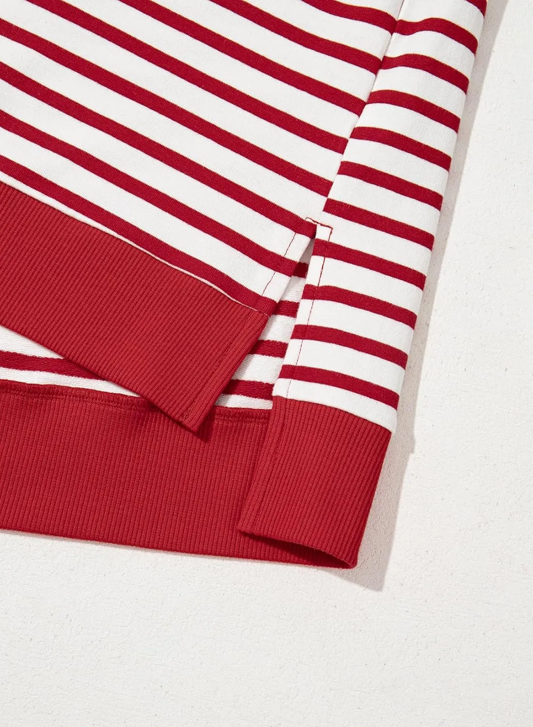 Dokotoo Sweatshirt for Women Fashion Summer Tops Striped Casual Color Block T Shirt Casual Pullover