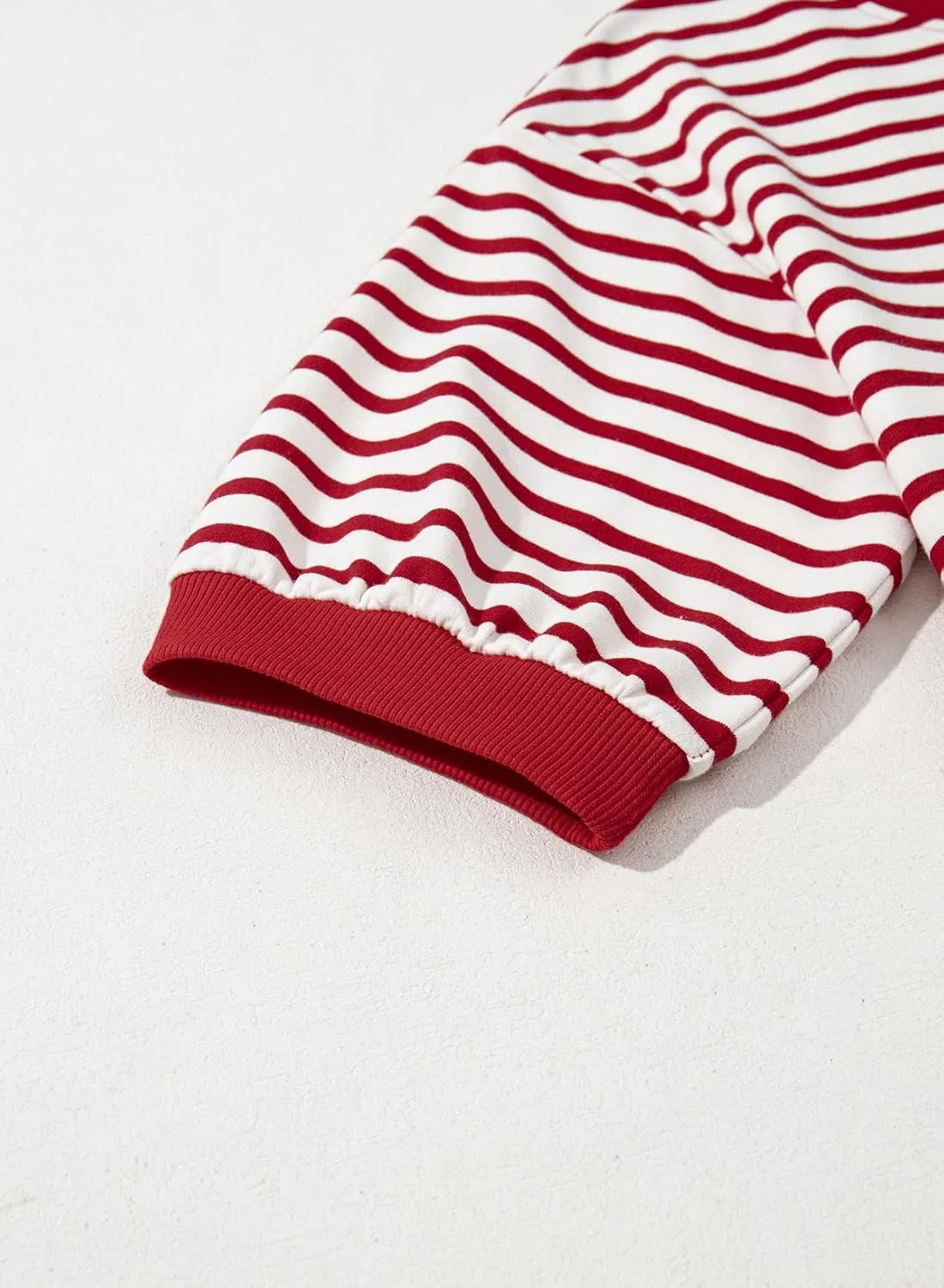 Dokotoo Sweatshirt for Women Fashion Summer Tops Striped Casual Color Block T Shirt Casual Pullover