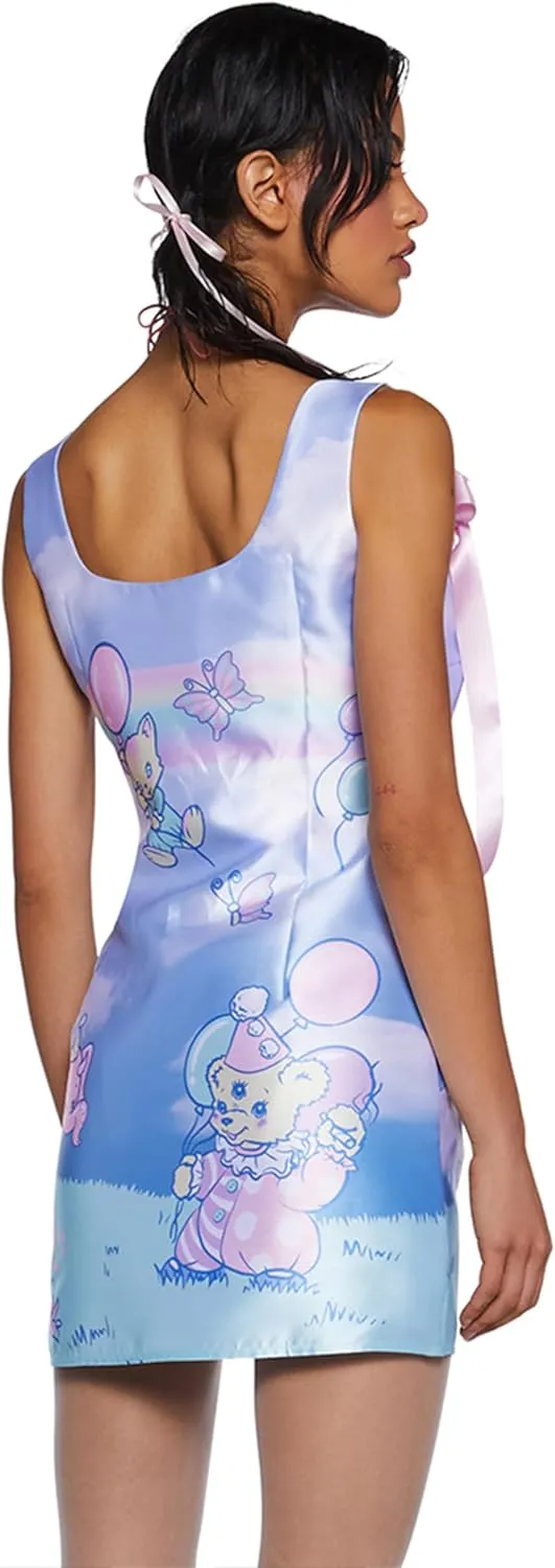 Dolls Kill Pixie Stardust Mini Dress by Current Mood - Taffeta Dress with Fit and Flare Silhouette