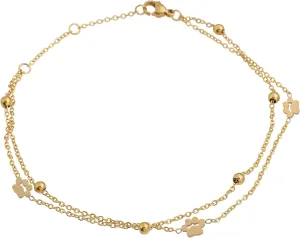 Edforce Stainless Steel Charms Anklet Foot Bracelet for Women