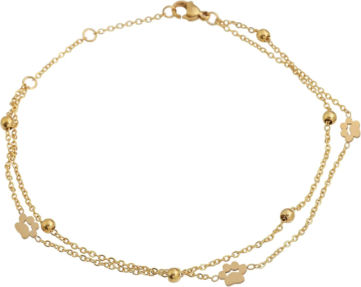 Edforce Stainless Steel Charms Anklet Foot Bracelet for Women
