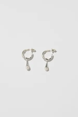 Faris Twist Perla Hoop
