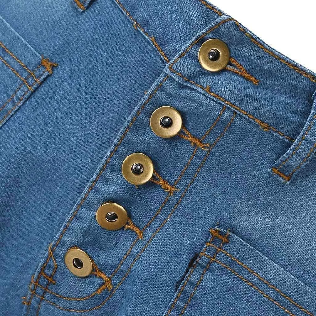 Flare Jeans for Women Button Up Curvy Slim Fit Butt Lifting High Waist Stretch Bell Bottom Jeans Bootcut Denim Pants