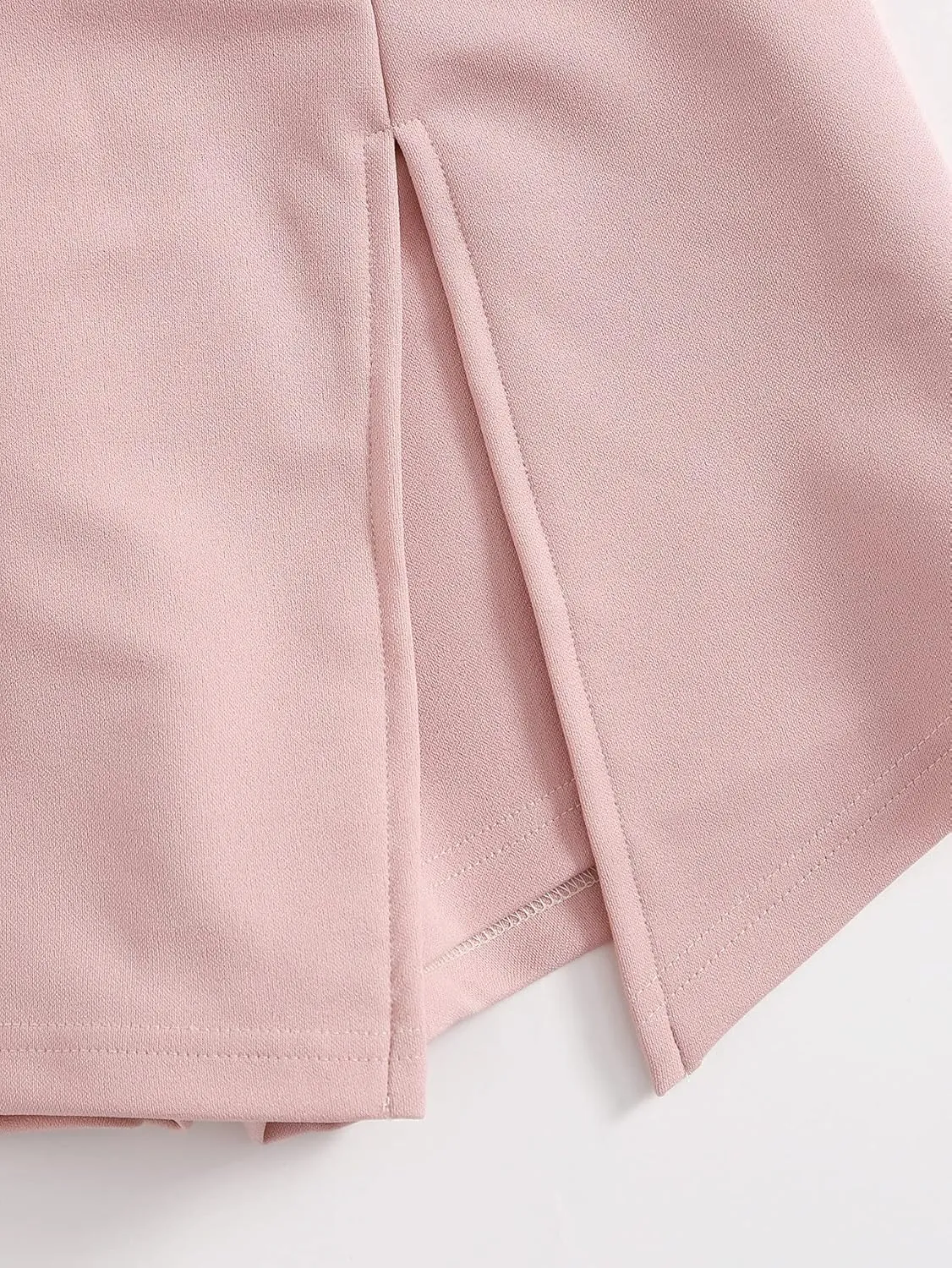 Floerns Women's Casual Asymmetrical High Waisted Bodycon Pencil Skirt Shorts