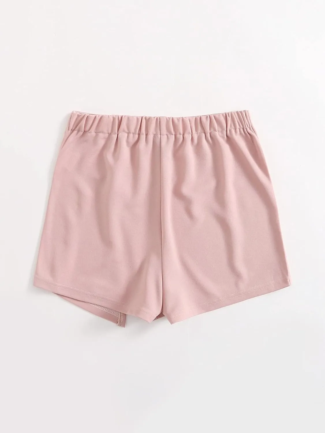 Floerns Women's Casual Asymmetrical High Waisted Bodycon Pencil Skirt Shorts