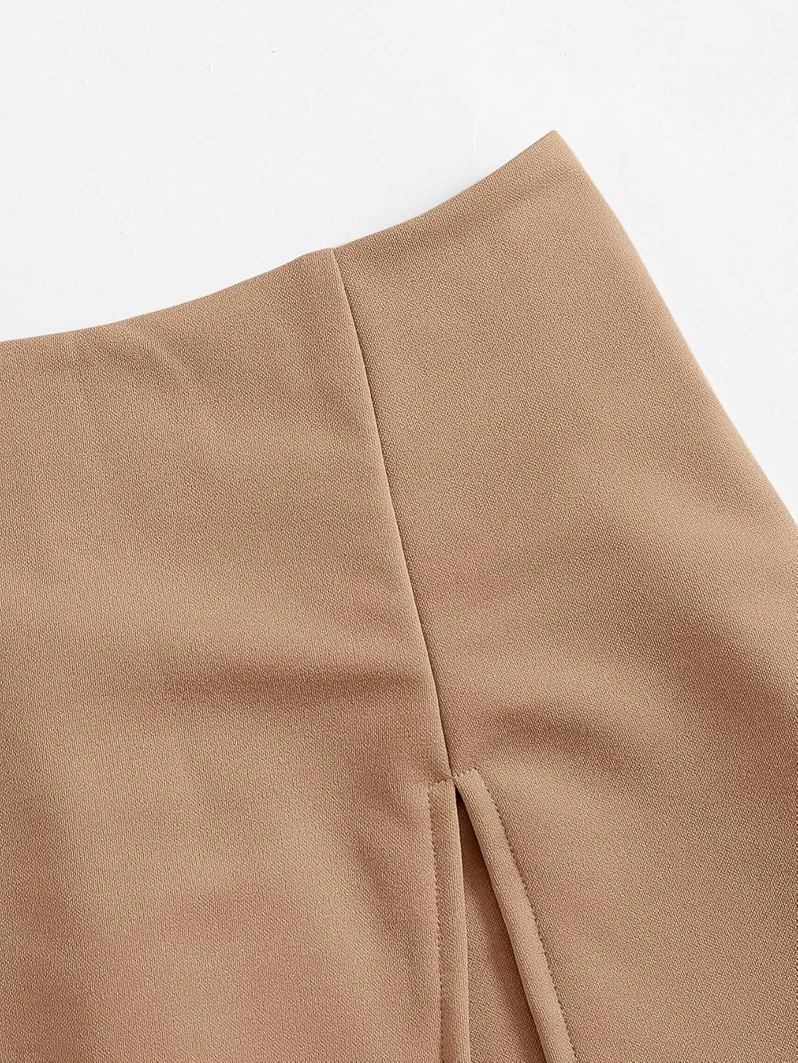 Floerns Women's Casual Asymmetrical High Waisted Bodycon Pencil Skirt Shorts