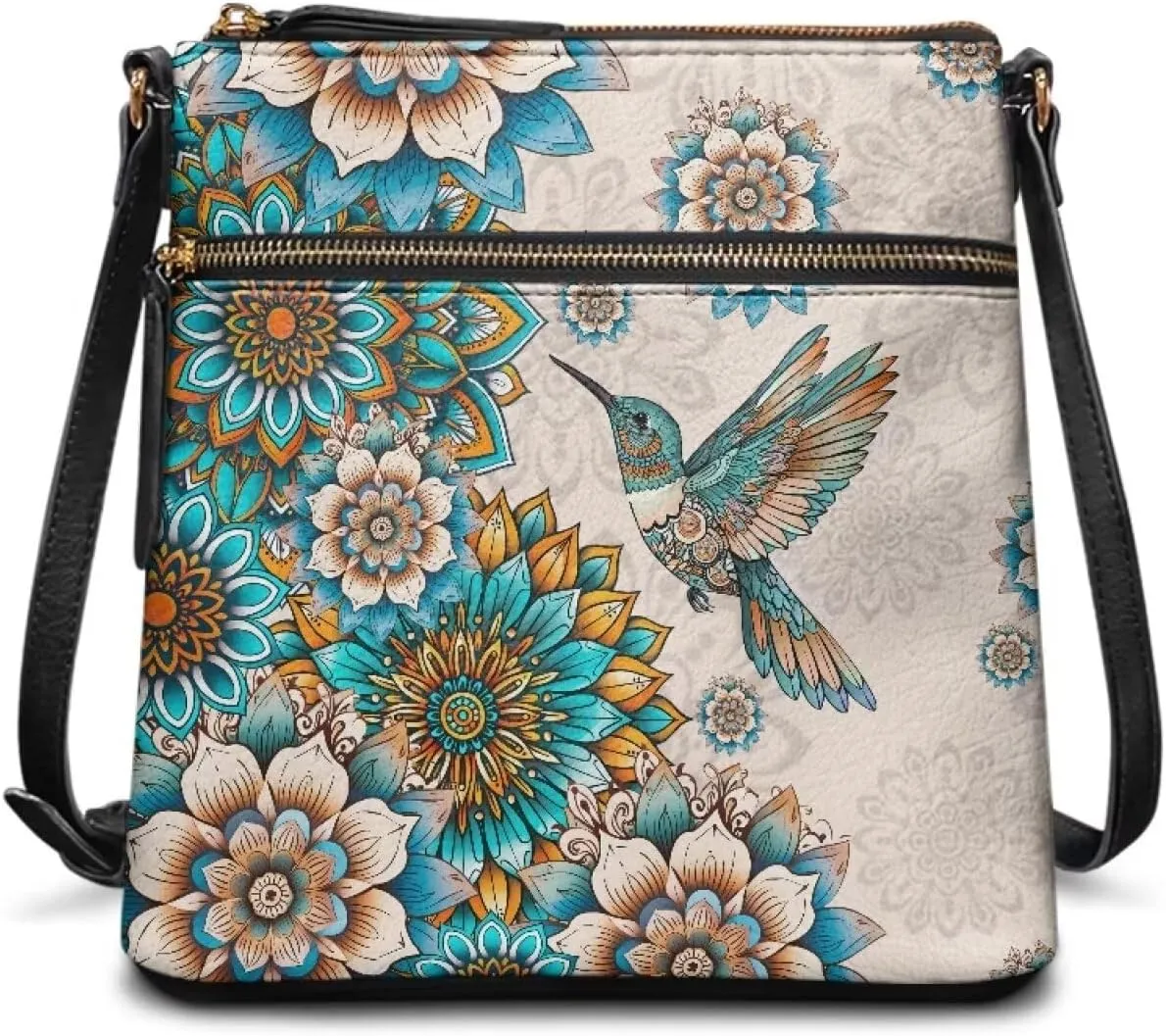 FOR U DESIGNS Leather Crossbody Bags for Women Shoulder Bags for Work Travel Sling Bag