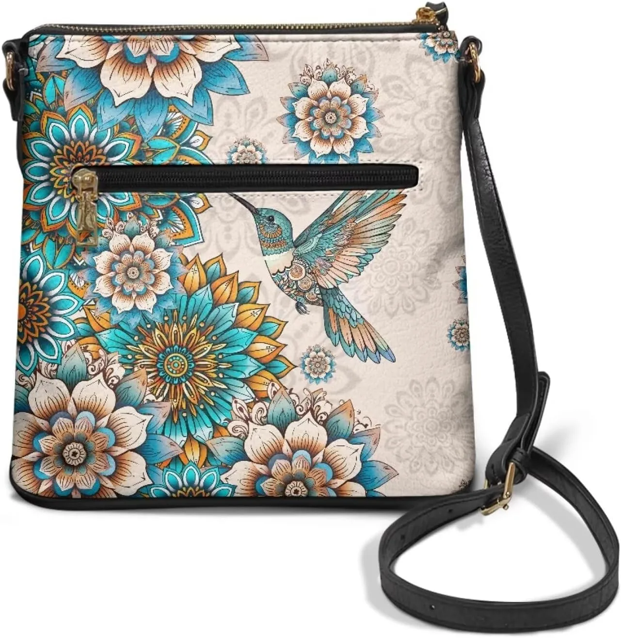 FOR U DESIGNS Leather Crossbody Bags for Women Shoulder Bags for Work Travel Sling Bag