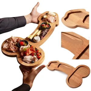 Funny Shape Aperitif Board 24/ 40cm Novelty Cheese Board Set Unique Wooden Cheese Servers Cheese Tray Charcuterie Tray