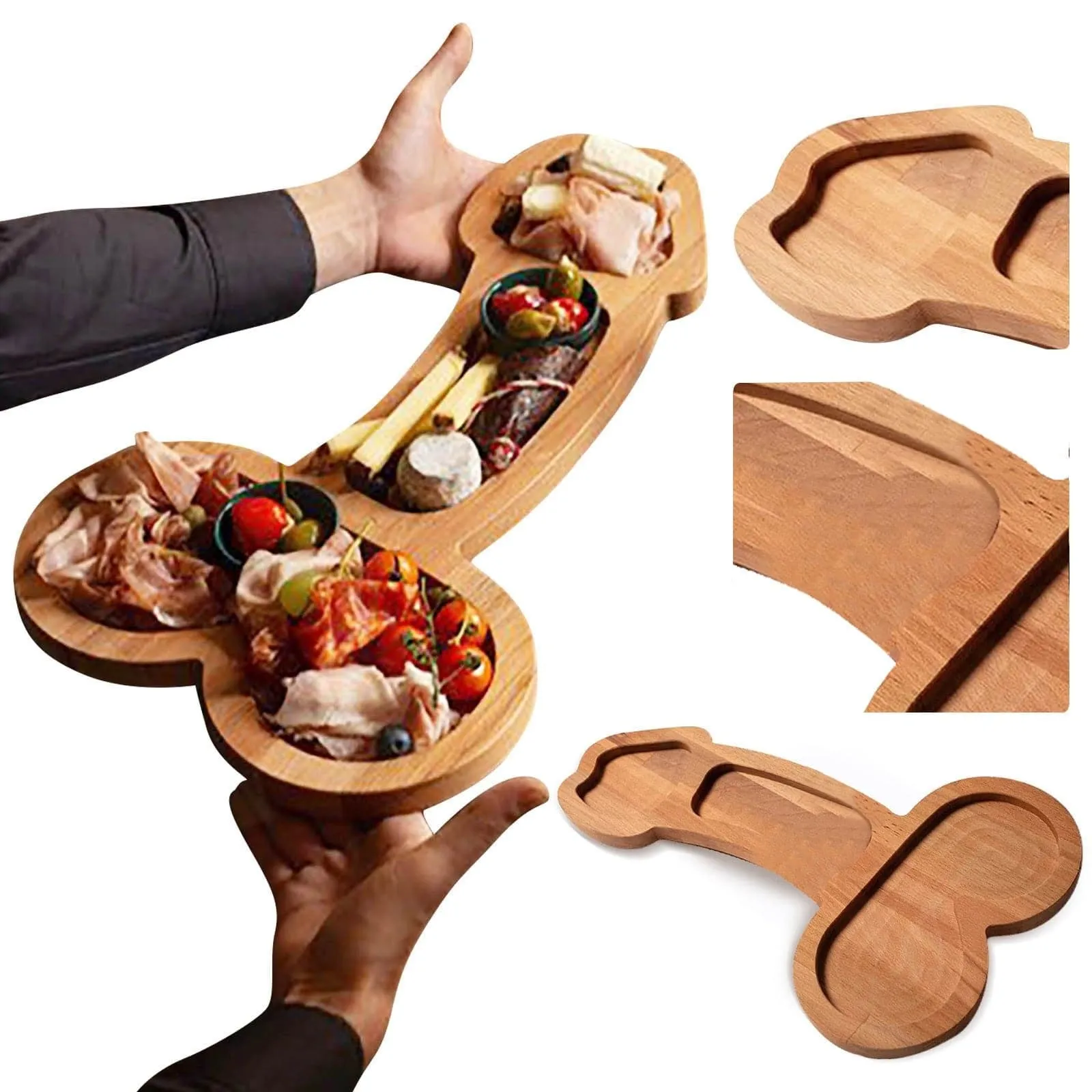 Funny Shape Aperitif Board 24/ 40cm Novelty Cheese Board Set Unique Wooden Cheese Servers Cheese Tray Charcuterie Tray