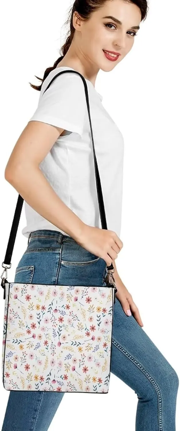 GIFTPUZZ Bucket Bags Crossbody Bucket Bags with Magnetic Snap Women's Leather Designer Handbags Tote Purses