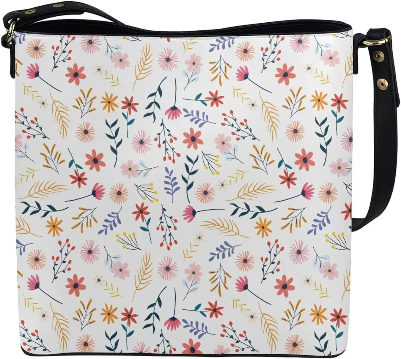 GIFTPUZZ Bucket Bags Crossbody Bucket Bags with Magnetic Snap Women's Leather Designer Handbags Tote Purses