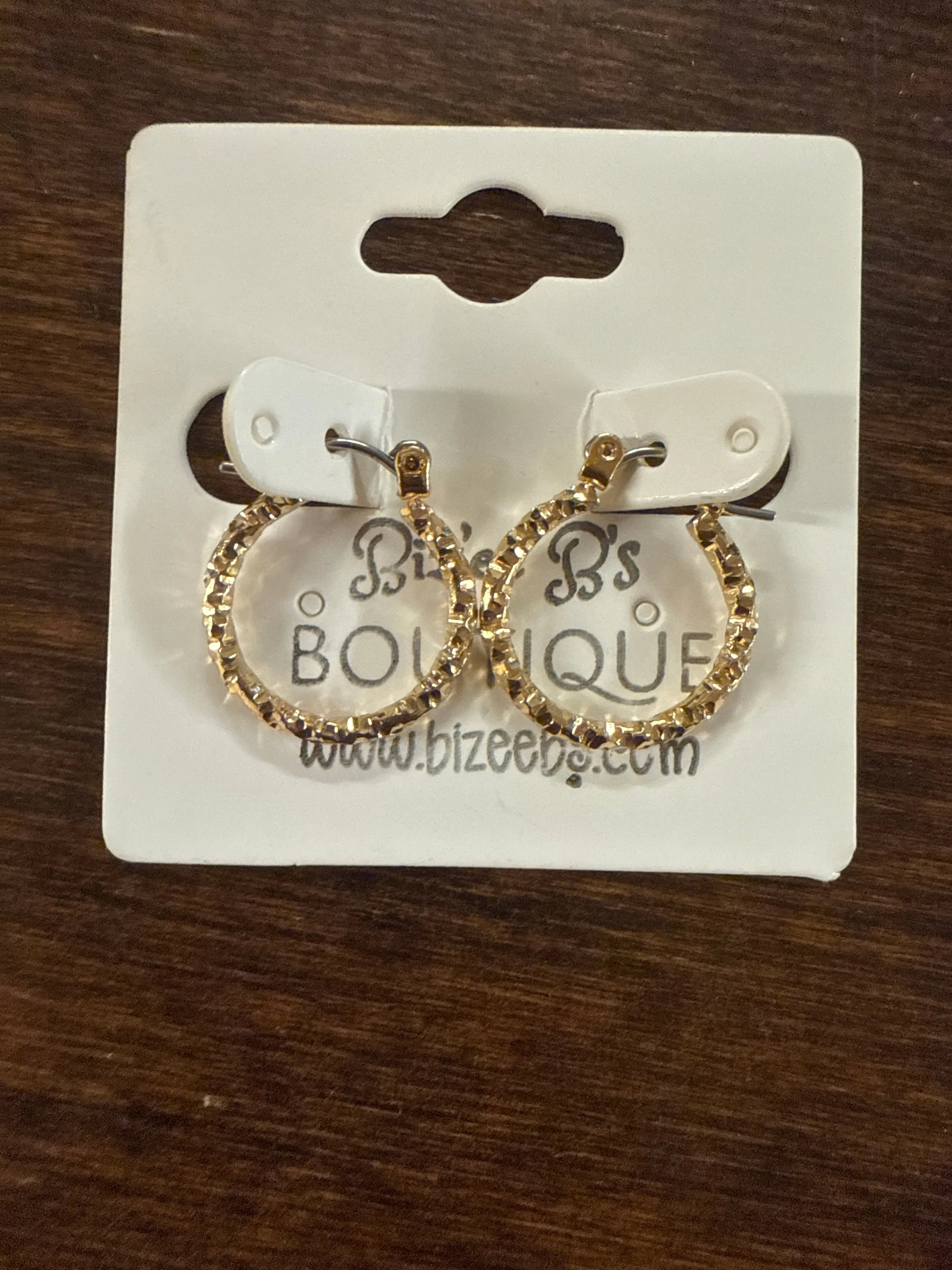 Hammered Twist Hoops