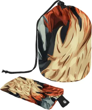 Hand-painted Monster Claw Travel Cosmetic Bags Makeup Bag for Women, Foldable Drawstring Travel Cosmetic Bags, Portable Toiletry Bucket Bag