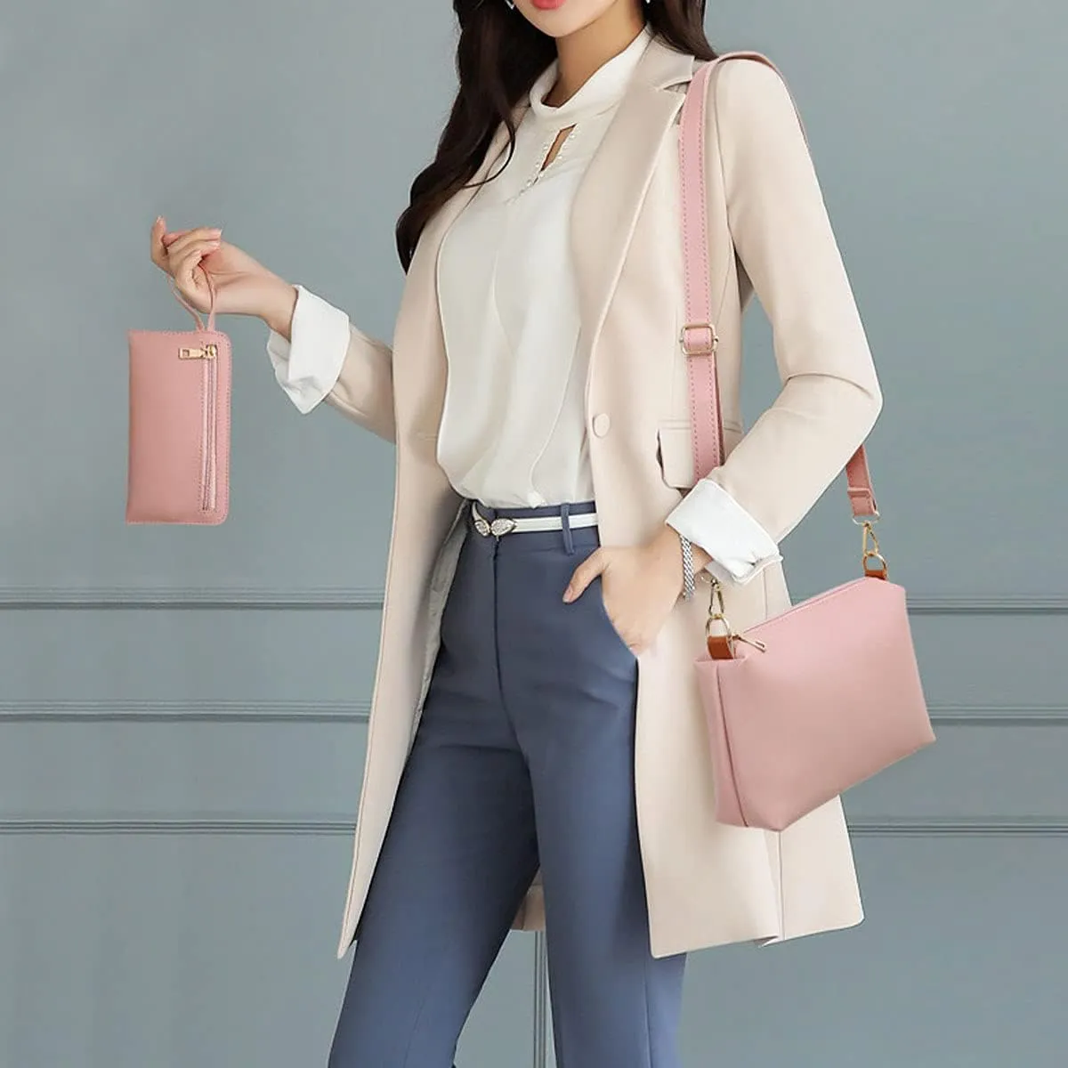 Handbags and Purse for Women Shoulder Bags Top-Handle Bags Tote Satchel Hobo 4pcs Set