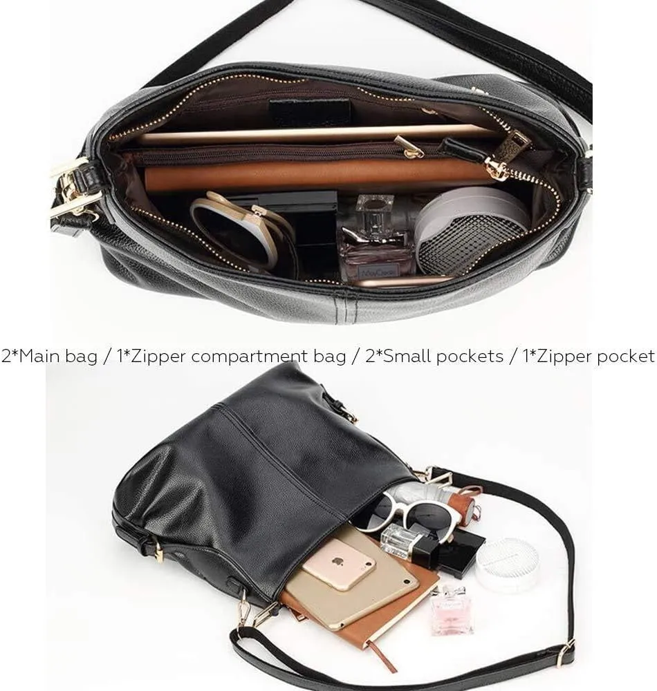 Handbags Women's Large Capacity Ladies Crossbody Bags Hobo Bag Faux Leather Purse Shoulder Bags Tote