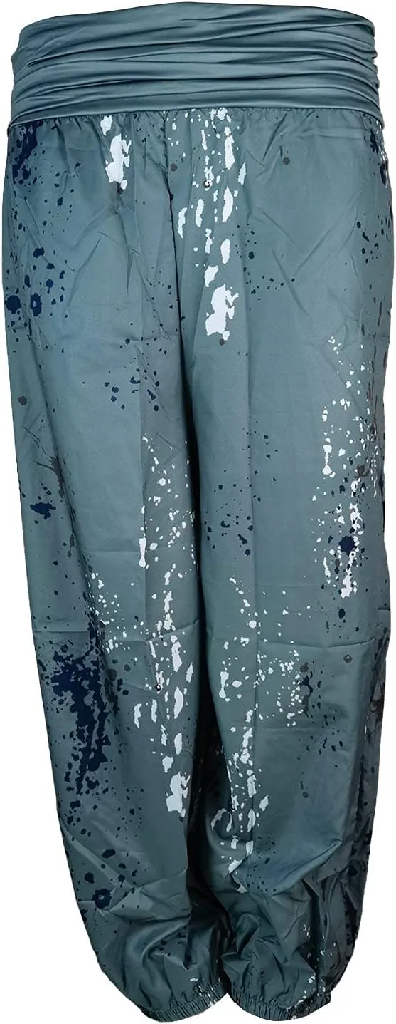 Harem Pants Women High Waist Bohemian Yoga Joggers with Pockets Floral Hippie Clothes Baggy Pants Boho Clothing
