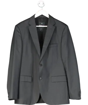 HUGO BOSS Grey Guabello Super 120 Single Breasted Blazer UK 42" CHEST