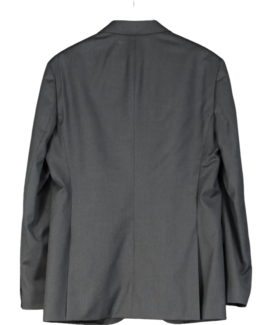 HUGO BOSS Grey Guabello Super 120 Single Breasted Blazer UK 42" CHEST