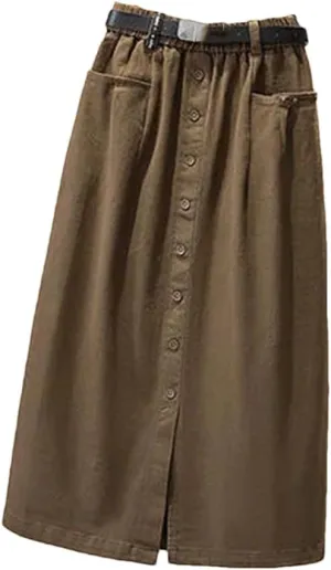 Korean High Waist A-Line Pleated Skirts Summer Autumn Woman Harajuku Solid Elegant Elastic Waist Skirt