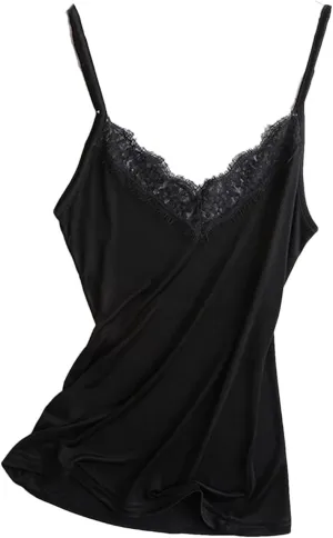 Lace Camisole For Women Spaghetti Strap Tops V-Neck Vest For lady