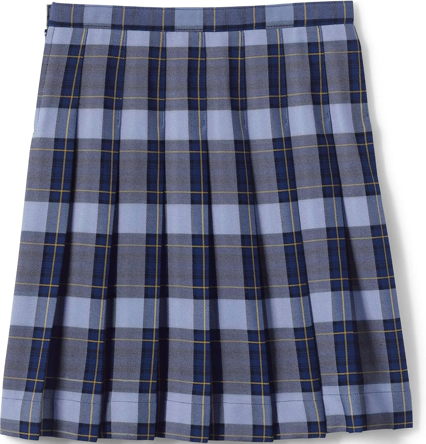 Lands' End School Uniform Girls Plaid Pleated Skirt Below The Knee