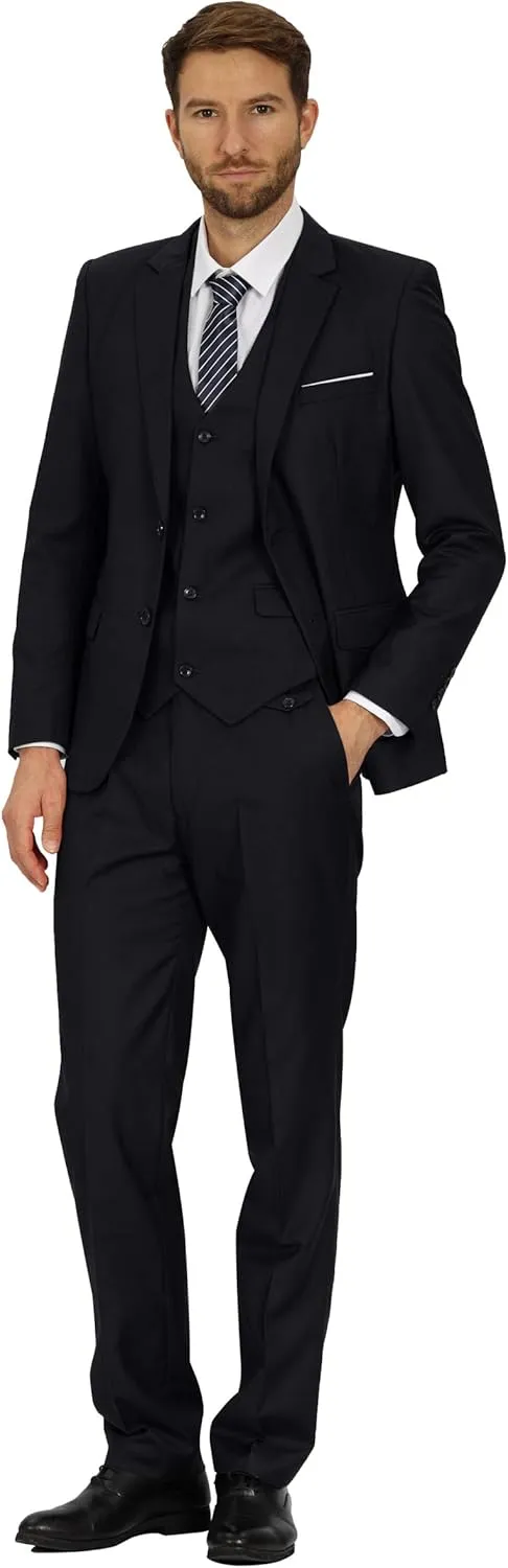 MAGE MALE Mens Slim Fit Suit Jacket 2 Button Blazer Dress Business Wedding Party Jacket