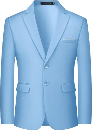 MAGE MALE Mens Slim Fit Suit Jacket 2 Button Blazer Dress Business Wedding Party Jacket