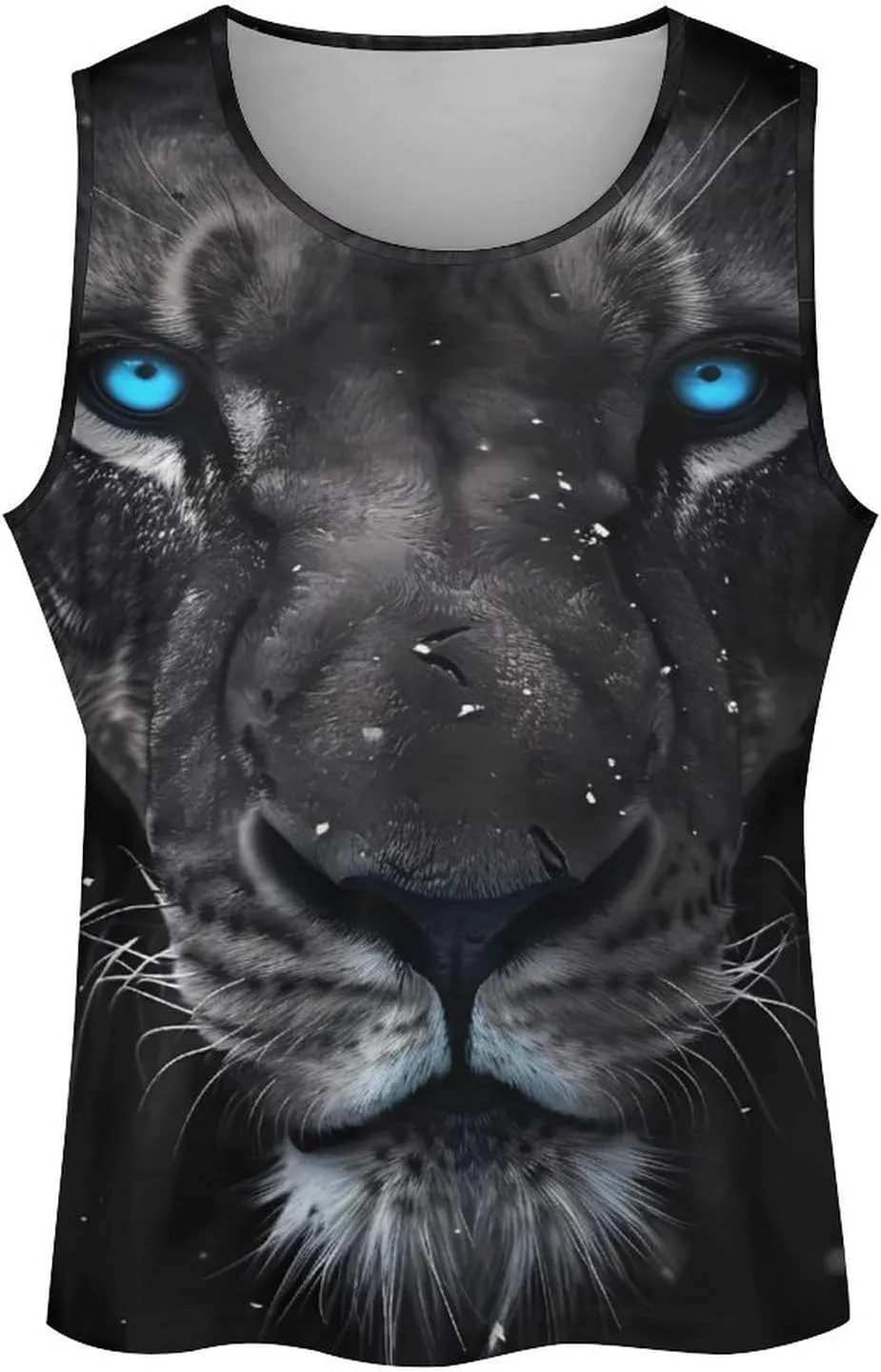 MARSVOVO Mens Cool Tiger Tank Tops Vintage Y2K 2024 Novelty Graffiti Sleeveless Shirt Trendy Soft Cotton Sportswear